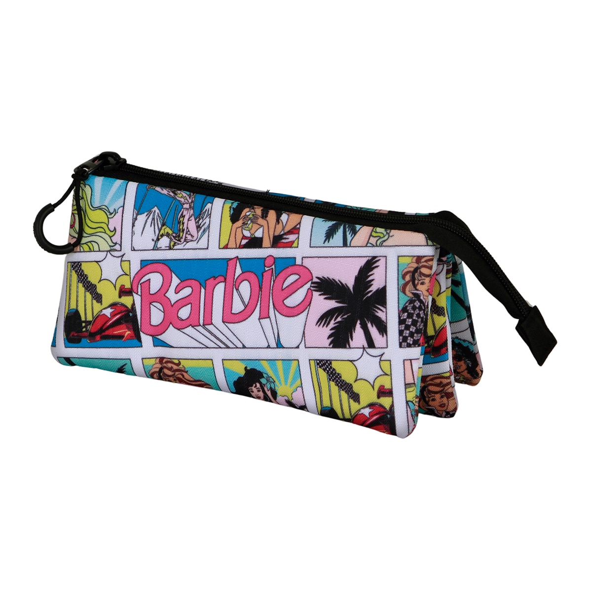 Estuche portatodo triple Barbie Cómic Mattel Karactermania multicolor Multicolor-1