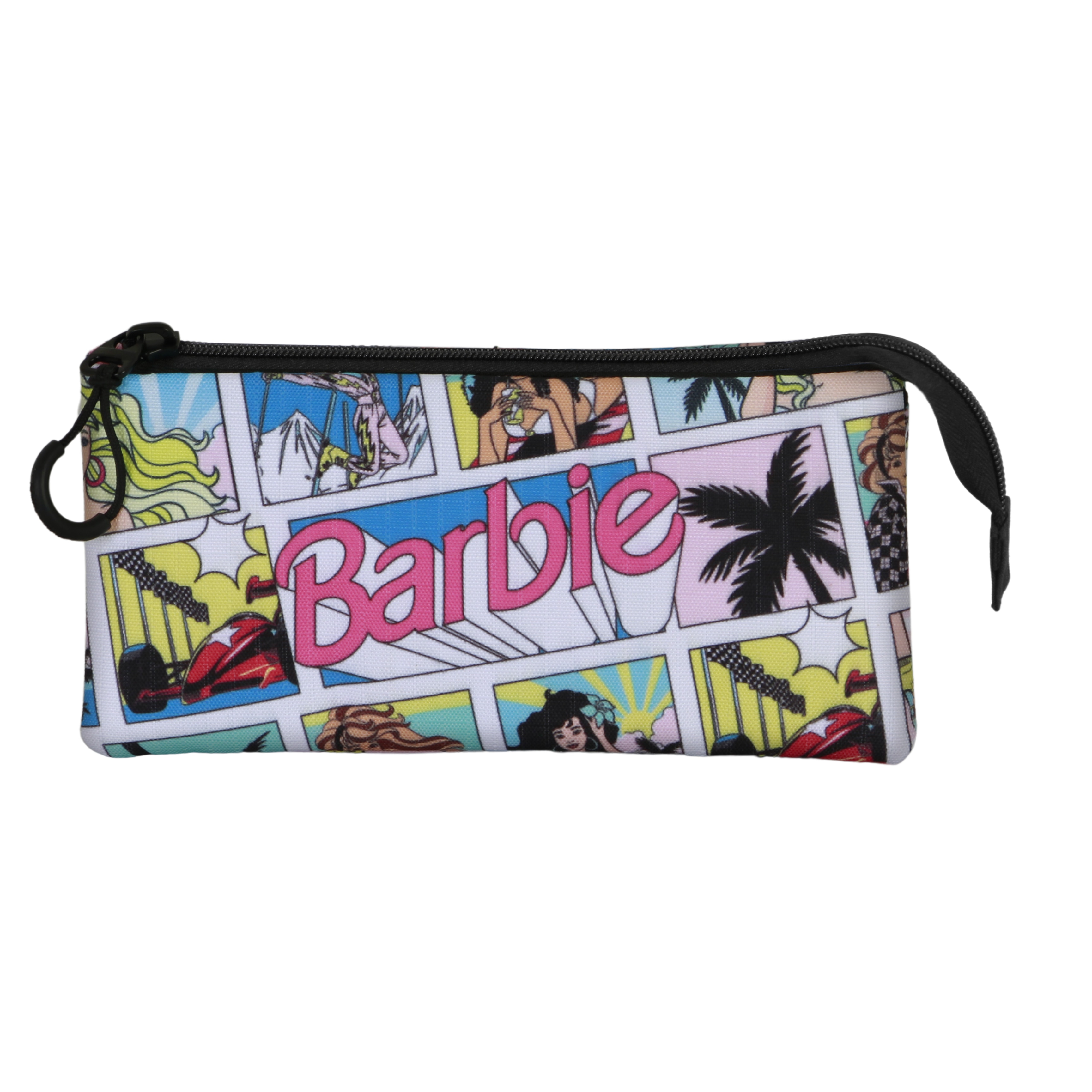 Estuche portatodo triple Barbie Cómic Mattel Karactermania multicolor Multicolor-2