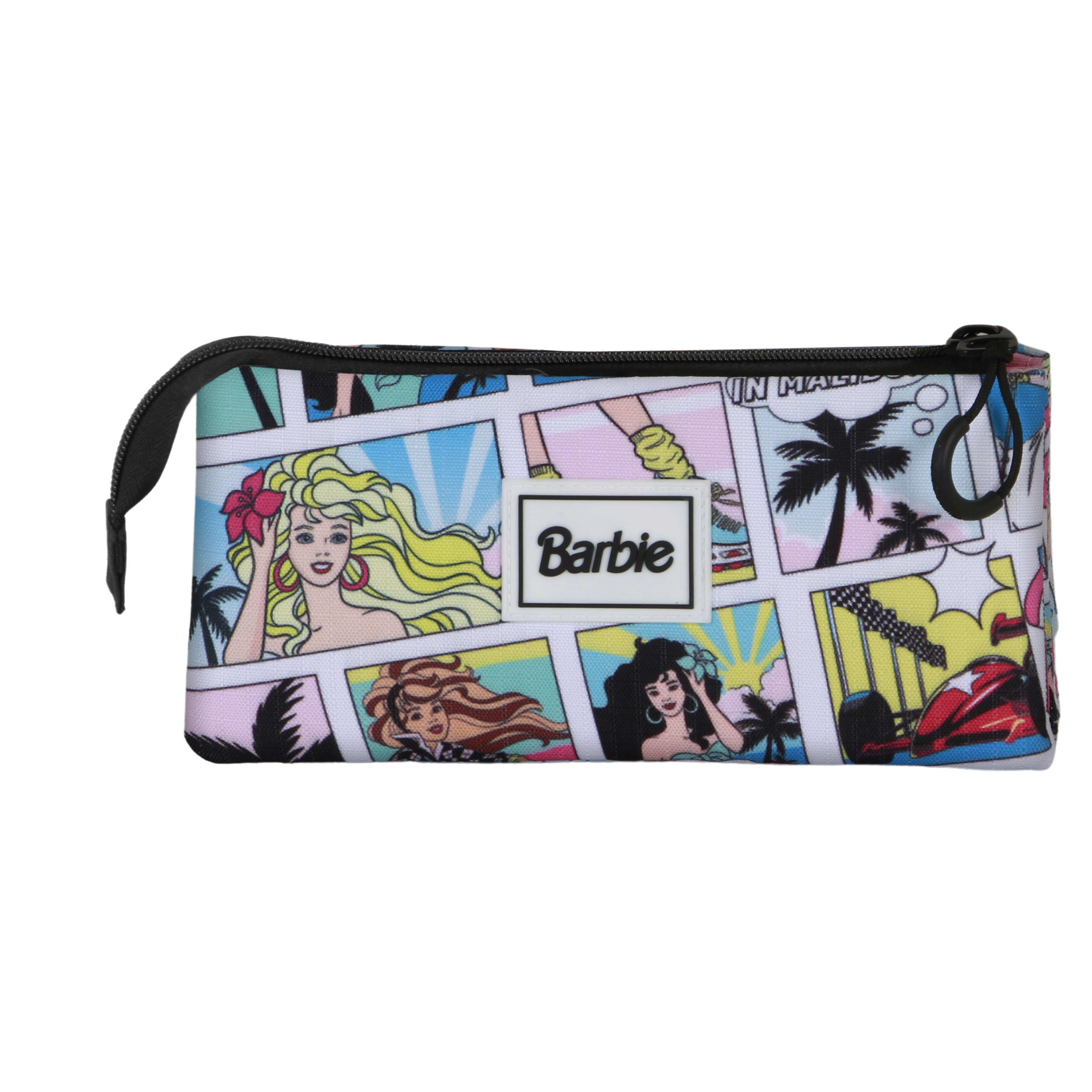 Estuche portatodo triple Barbie Cómic Mattel Karactermania multicolor Multicolor-3