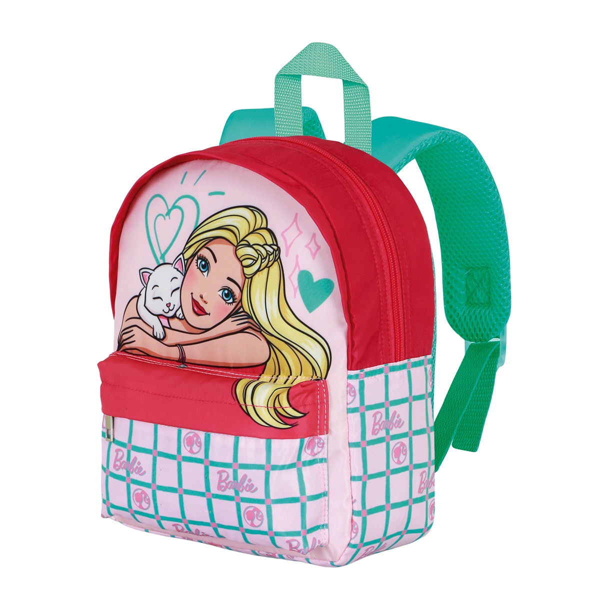Mochila preescolar Joy Barbie Pets Mattel Karactermania rosa Rosa-1