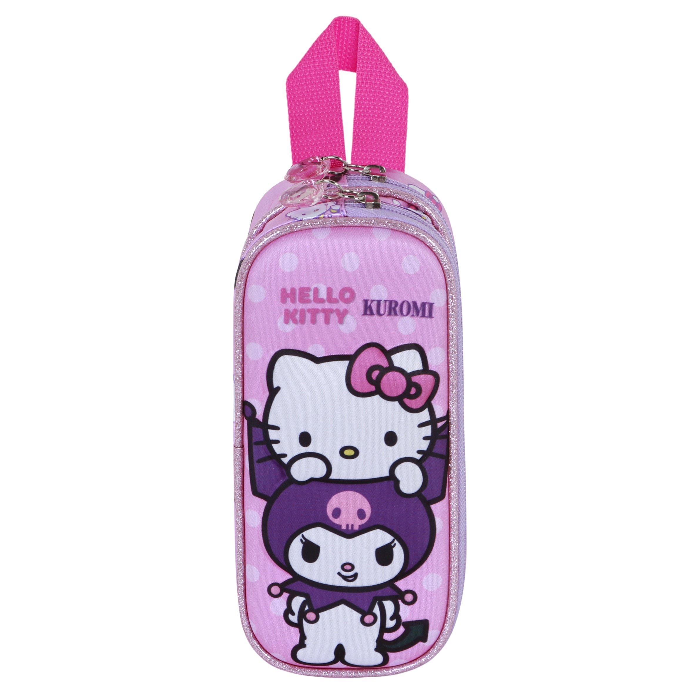 Estuche portatodo doble 3D Hello Kitty Playful Sanrio Karactermania rosa Rosa-2