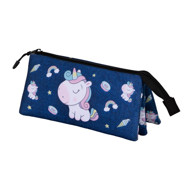 Imagen 0 de Estuche portatodo triple Oh My Pop! Sweety Oh My Pop! Karactermania azul oscuro