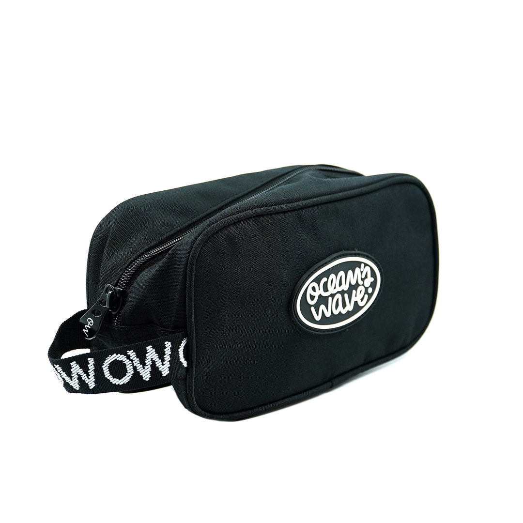 Neceser 1 cremallera Negro liso Ocean´s Wave Negro-2