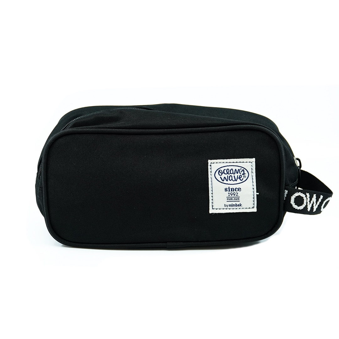 Neceser 1 cremallera Negro liso Ocean´s Wave Negro-3
