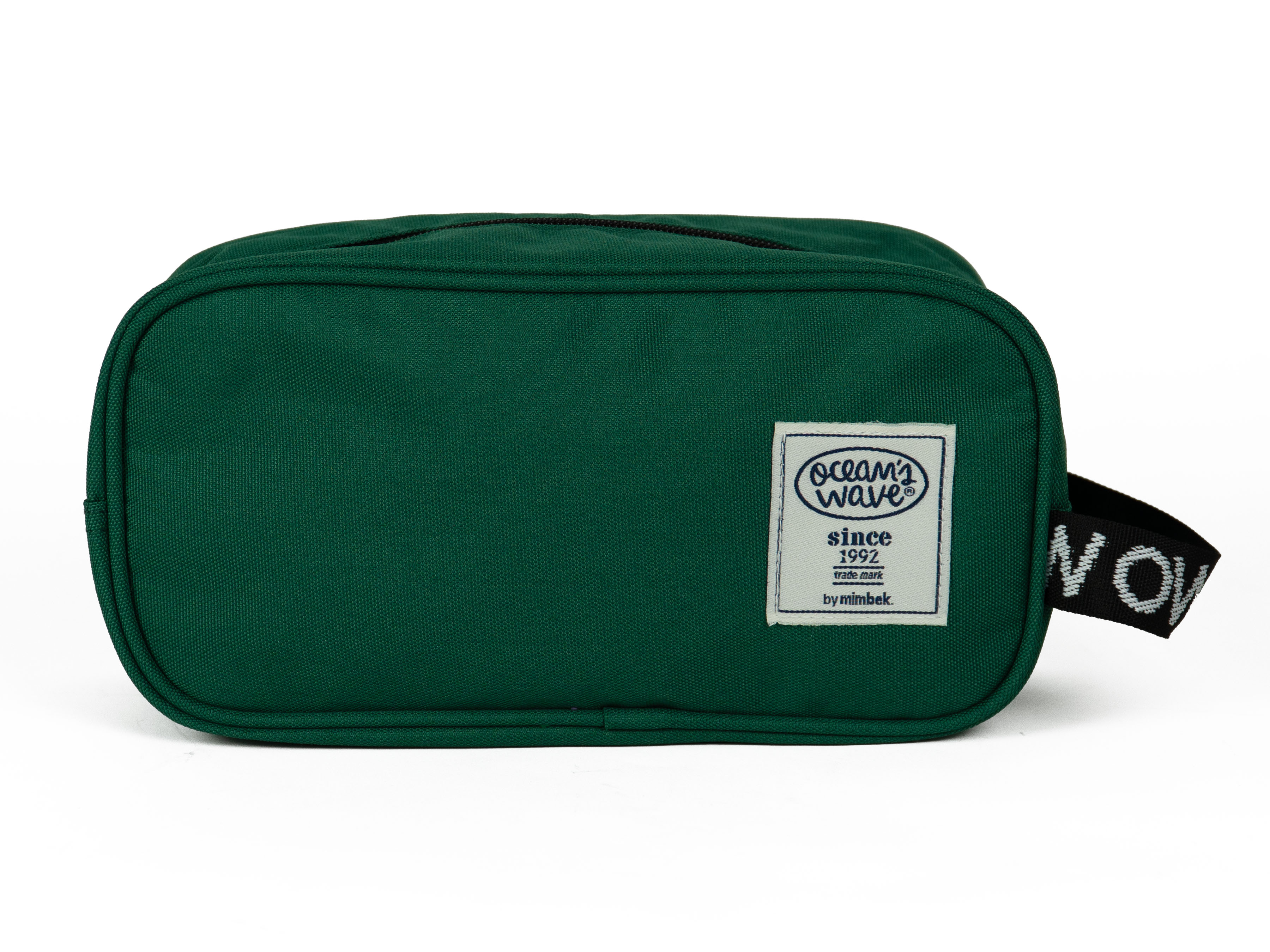 Neceser 1 cremallera Verde liso Ocean´s Wave Verde-3