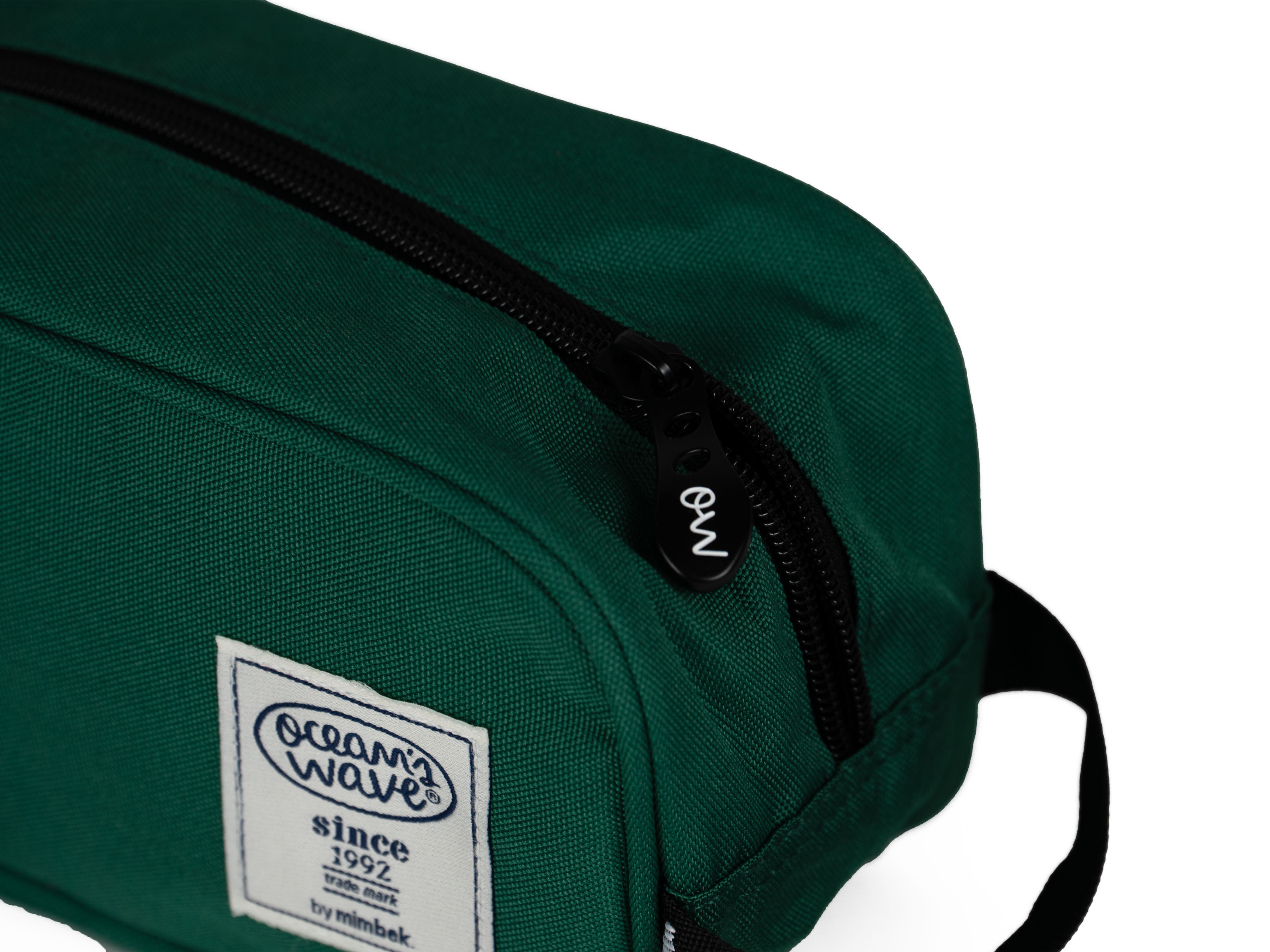 Neceser 1 cremallera Verde liso Ocean´s Wave Verde-4