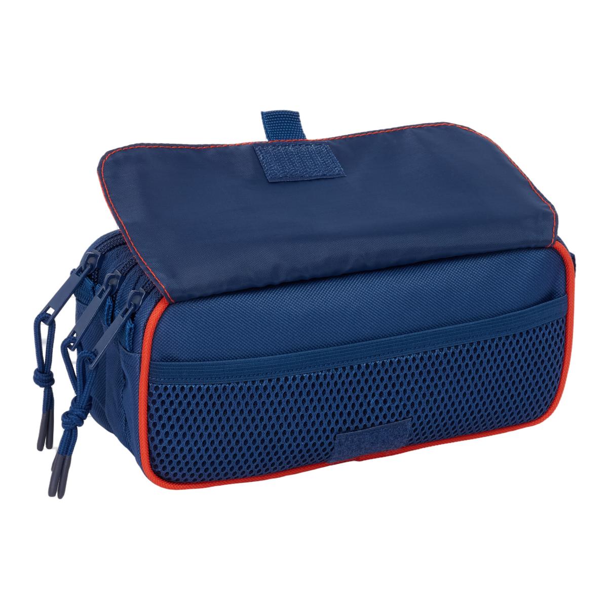 Estojo Triplo Big Super Mario Bros Safta Vermelho e Azul Marinho Vermelho / Azul-marinho-4