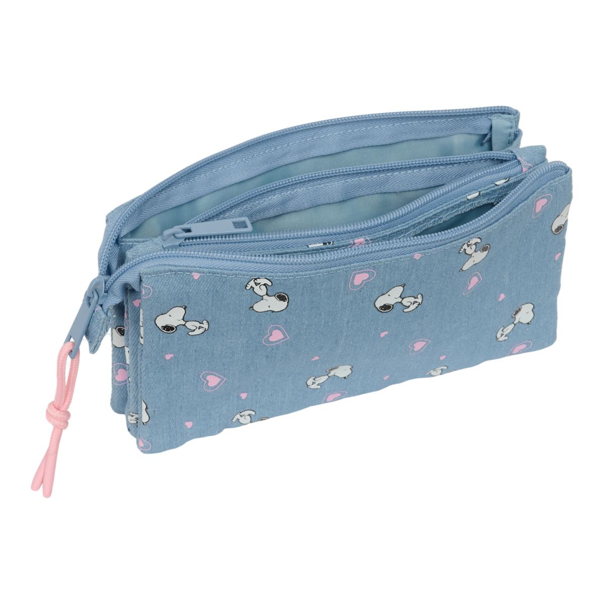 Portatodo triple Snoopy Safta denim Denim-3