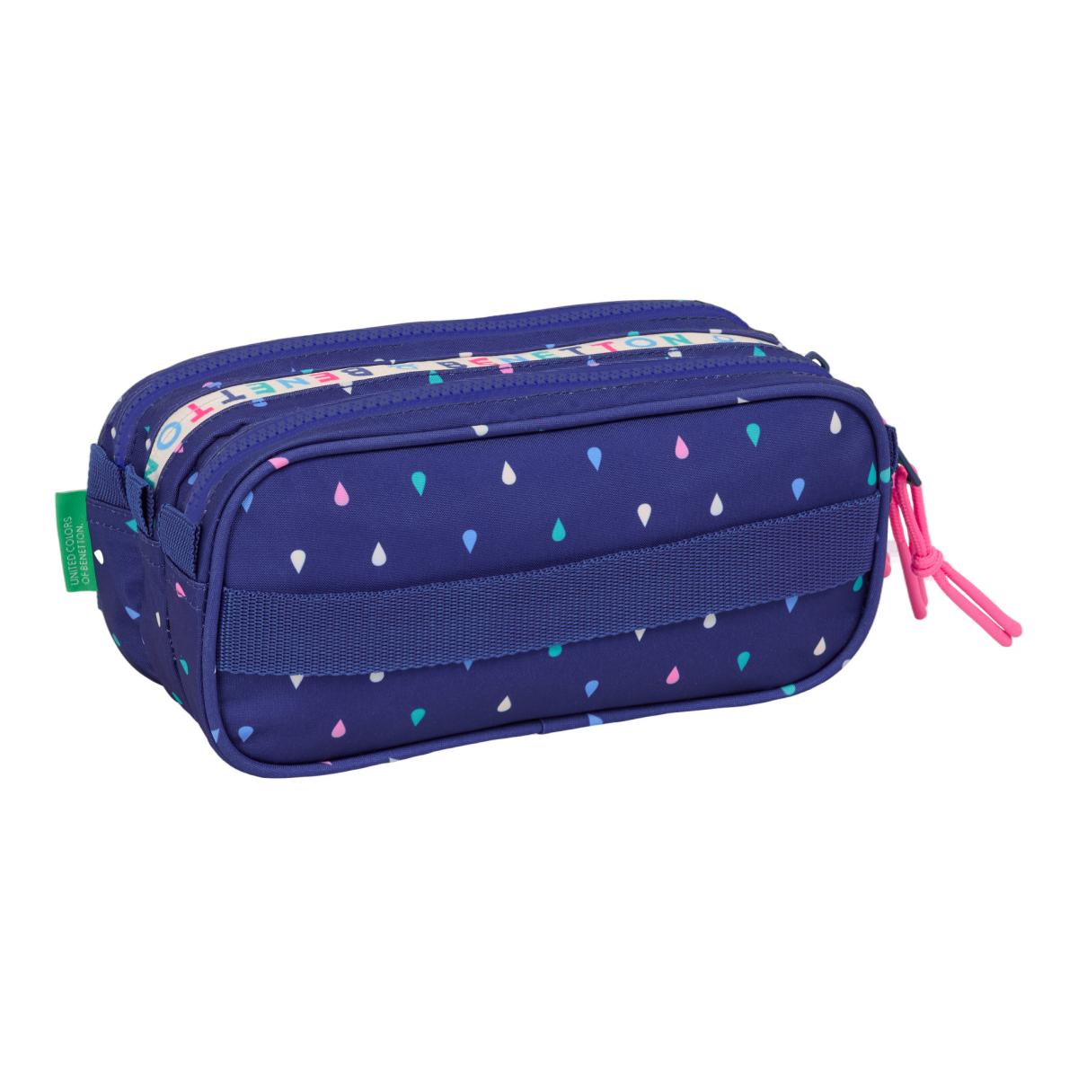 Estojo Triplo Big Benetton Multicolor Multicolor-2