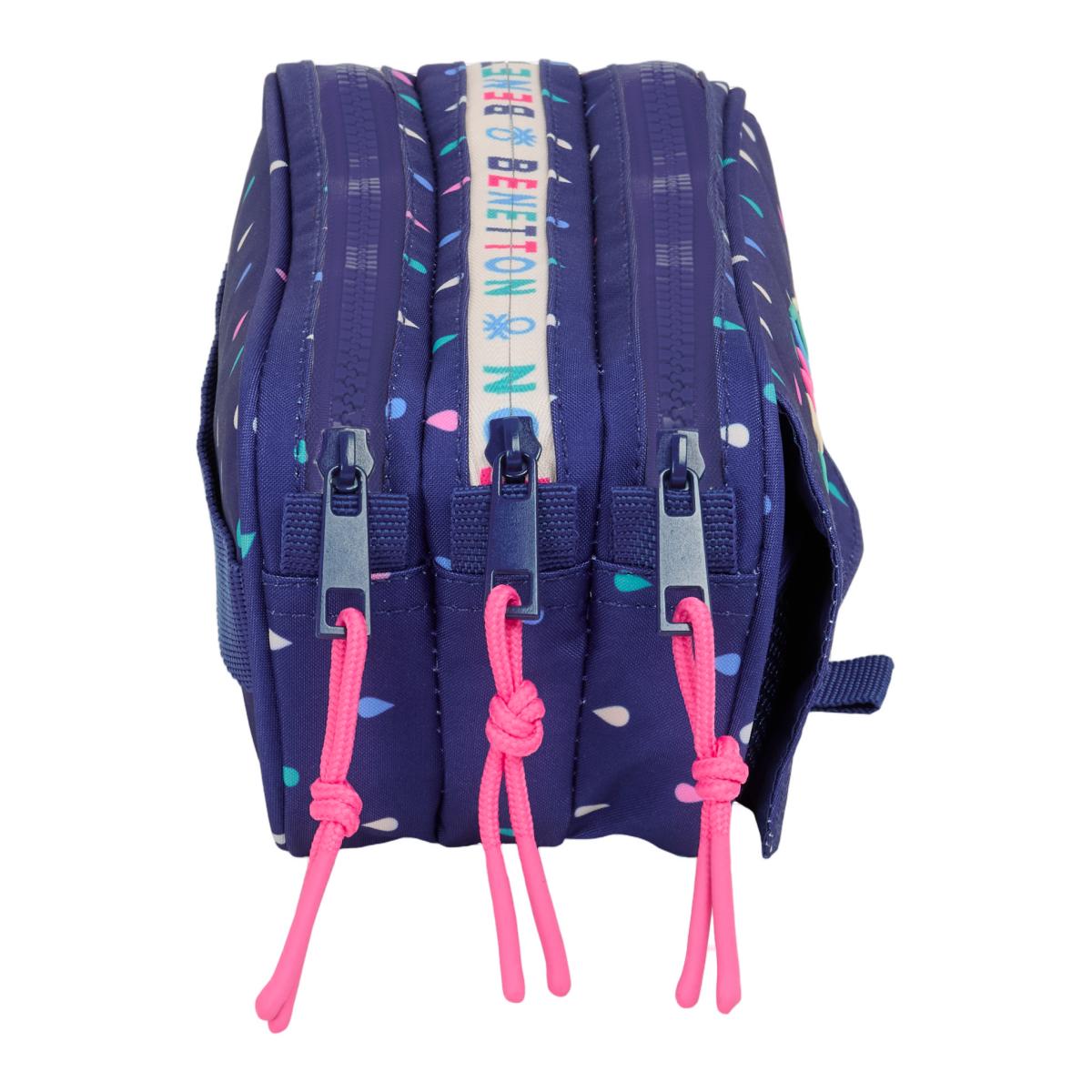 Estojo Triplo Big Benetton Multicolor Multicolor-3