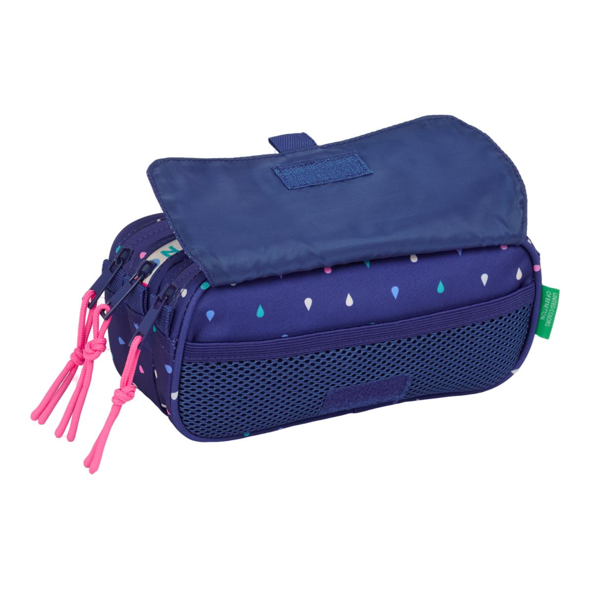 Estojo Triplo Big Benetton Multicolor Multicolor-4