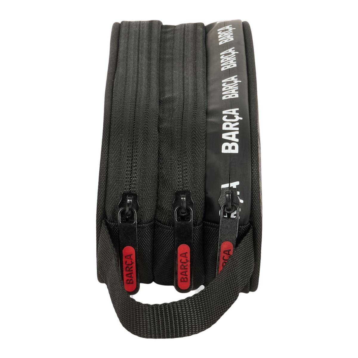 Portatodo triple F.C. Barcelona negro Negro-3