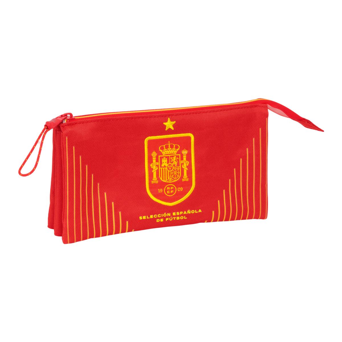 Imagem 0 de Estojo Triplo Seleção Espanhola Vermelha