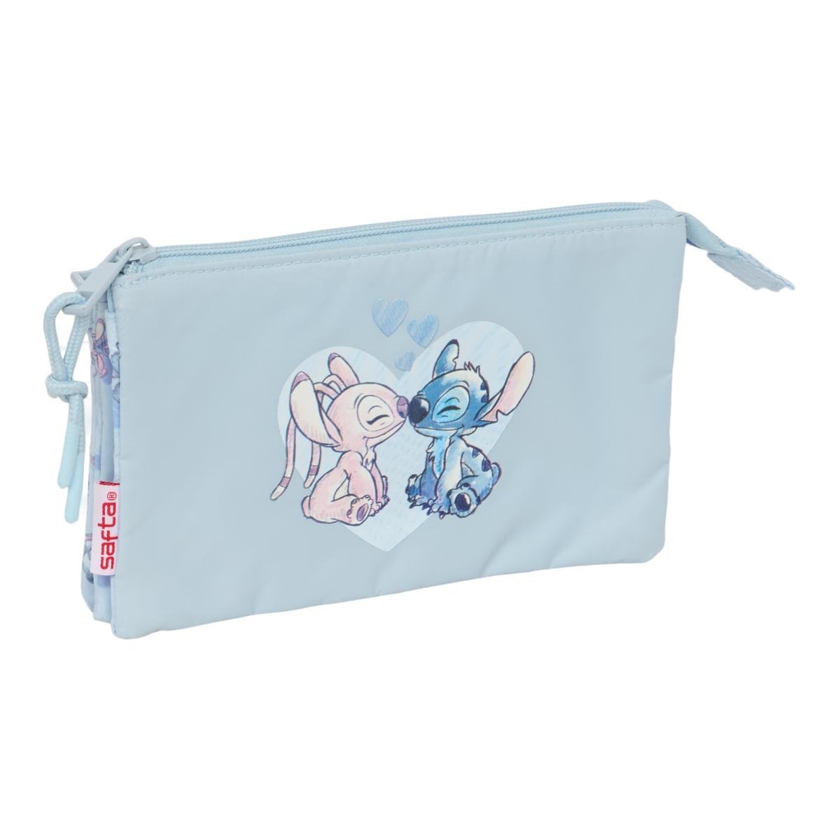 Imagen 0 de Portatodo triple Lilo & Stitch Safta azul claro