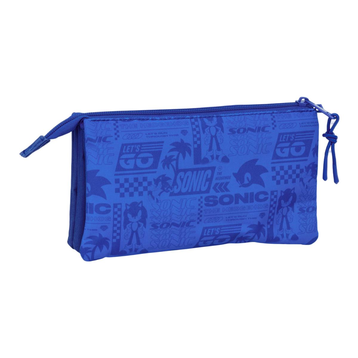Portatodo triple Sonic Safta azul Azul-2