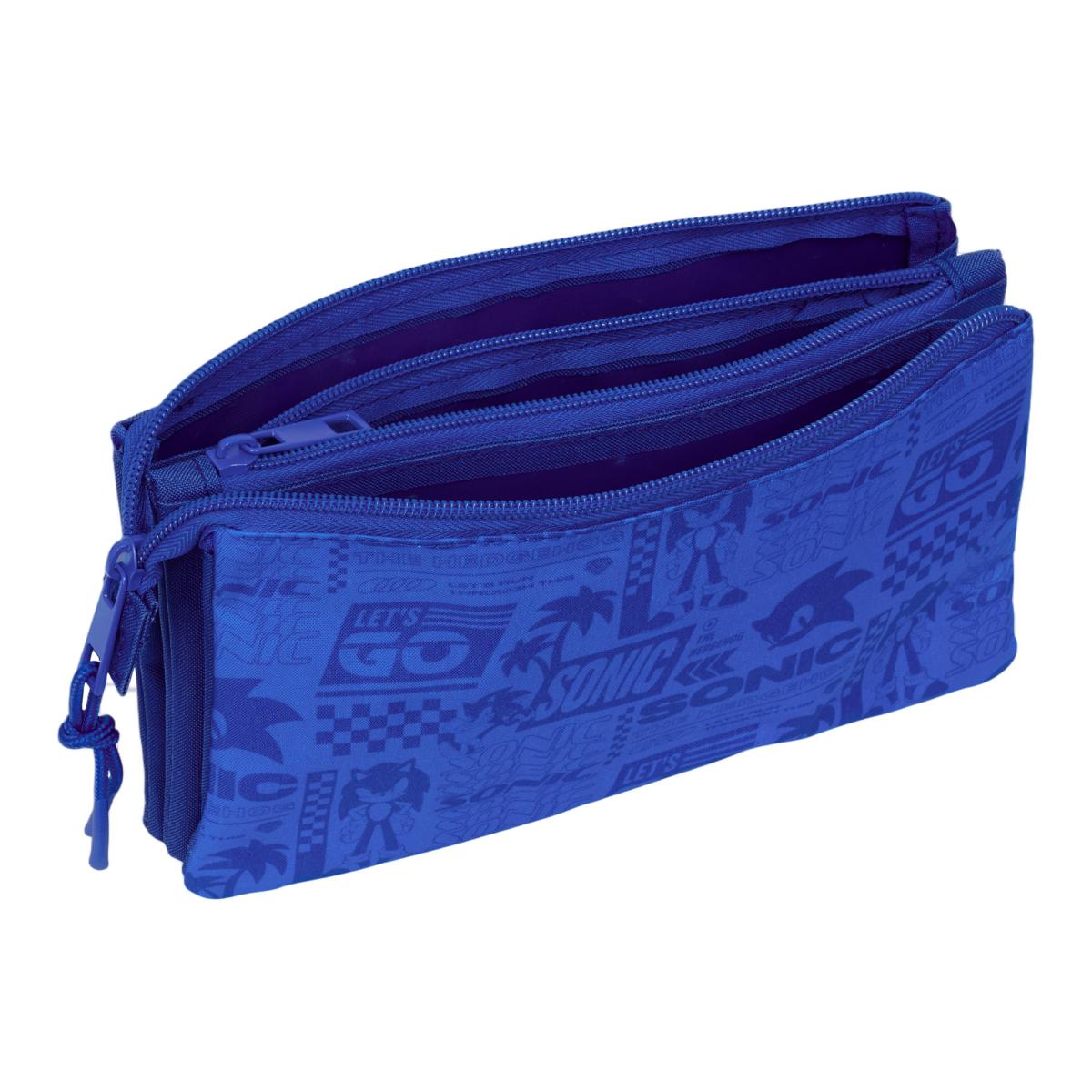 Portatodo triple Sonic Safta azul Azul-3
