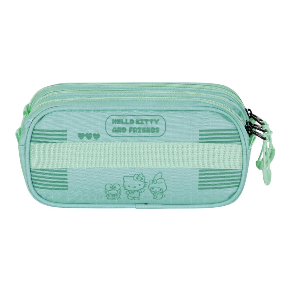 Estuche portatodo trick fan 2.2 Hello Kitty videogame Sanrio Karactermania verde Verde-3