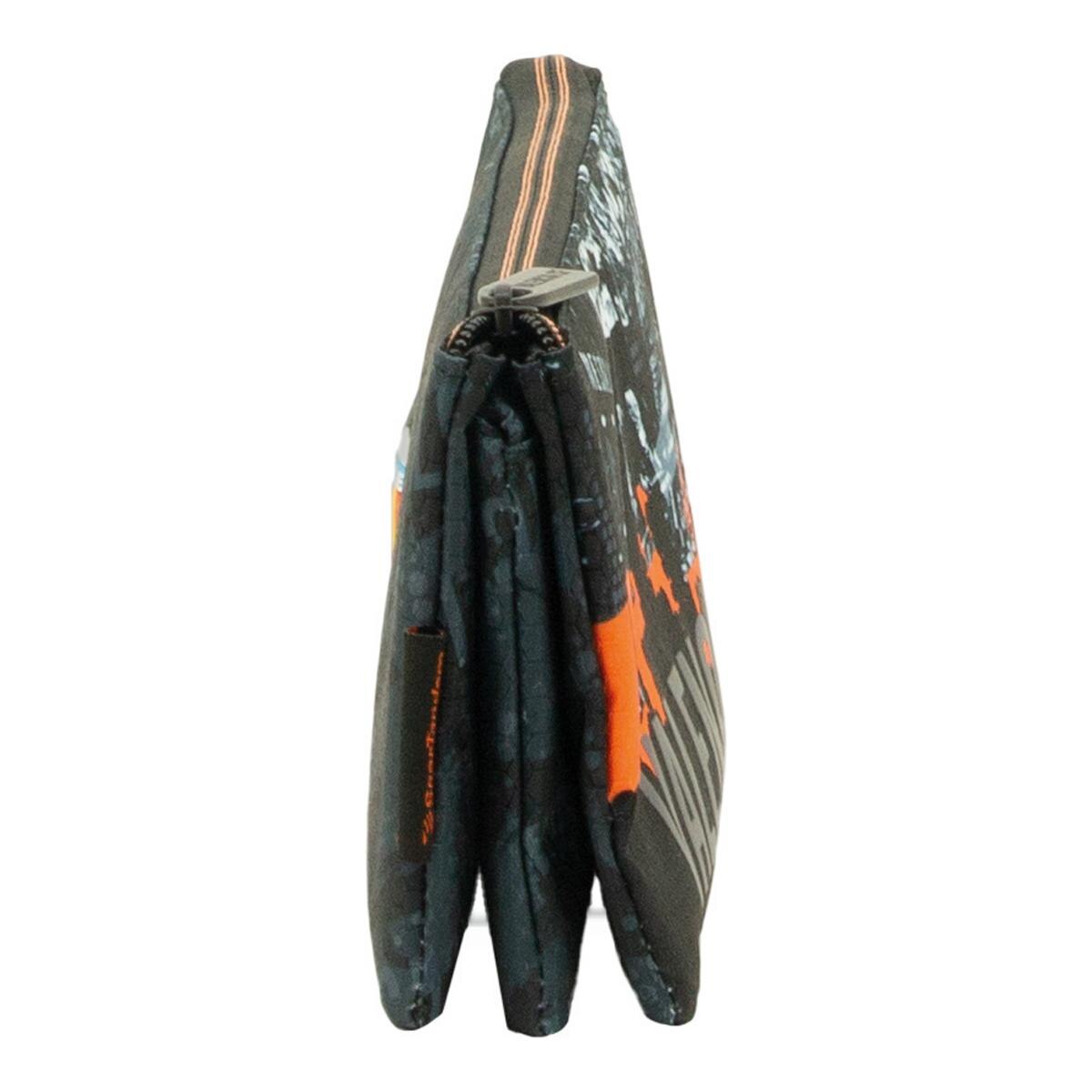 Portatodo 3 bolsillos con cremallera principal 2026 Valencia CF Sportandem negra y naranja Negro / Naranja-3