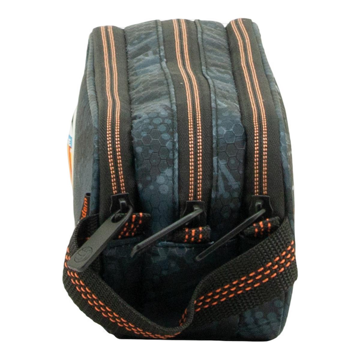 Portatodo triple cuerpo con gran capacidad 2026 Valencia CF Sportandem negra y naranja Negro / Naranja-3