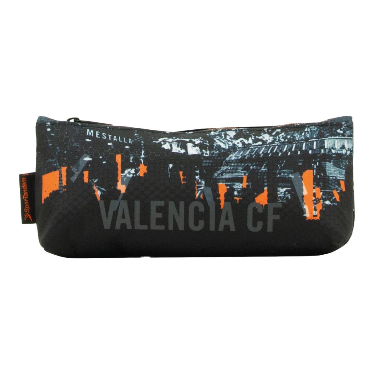 Estojo Escolar 2026 Valencia CF Sportandem Preto e Laranja Preto / Laranja-4