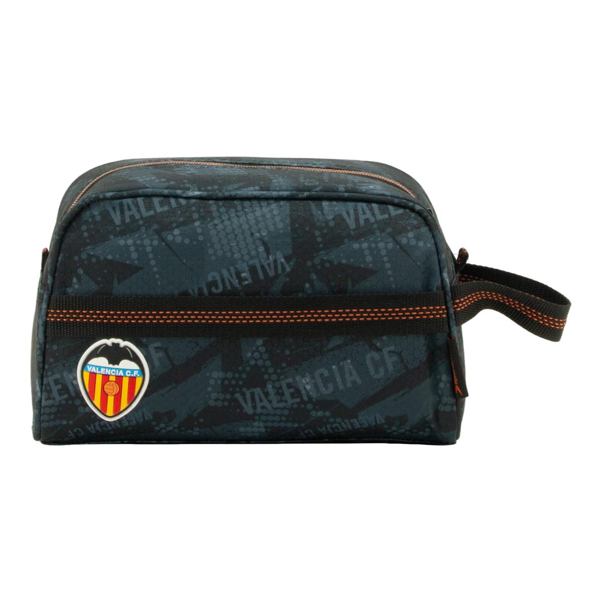 Necessaire viagem Adaptavel a Carro com Compartimento Grande 2026 Valencia CF Sportandem Preto e Laranja Preto / Laranja-2