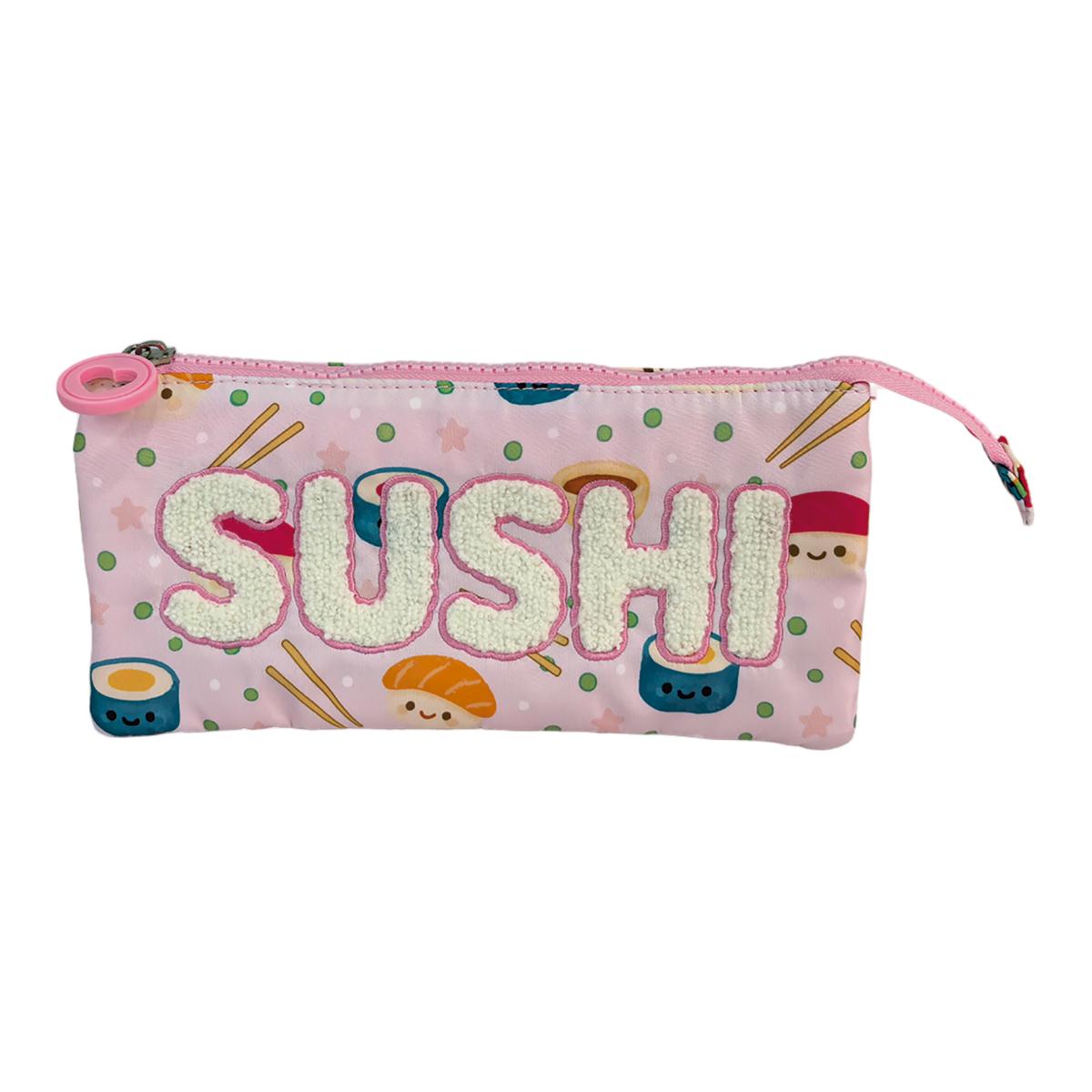 Estuche triple Blin Blin Sushi Toybags rosa Rosa-2
