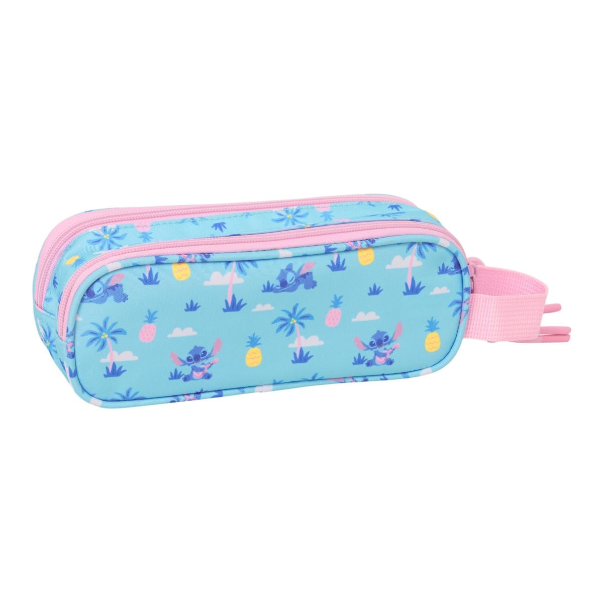 Estojo Duplo Stitch Safta - Turquesa Turquesa-2