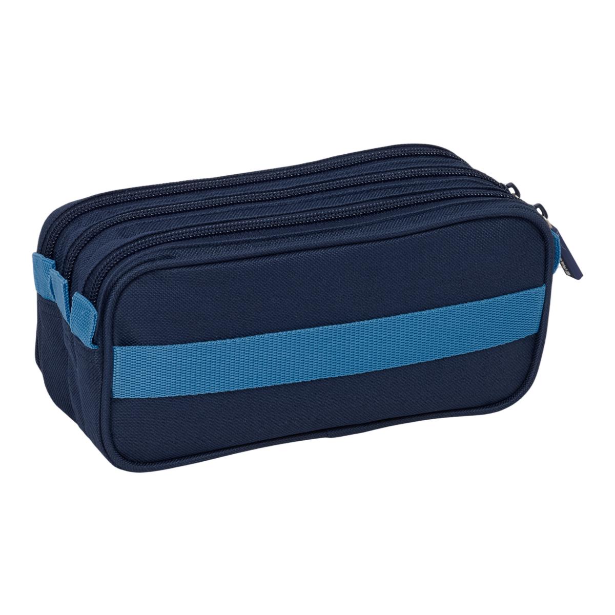 Estojo Triplo Big Spagnolo - Azul Marinho Azul-marinho-2
