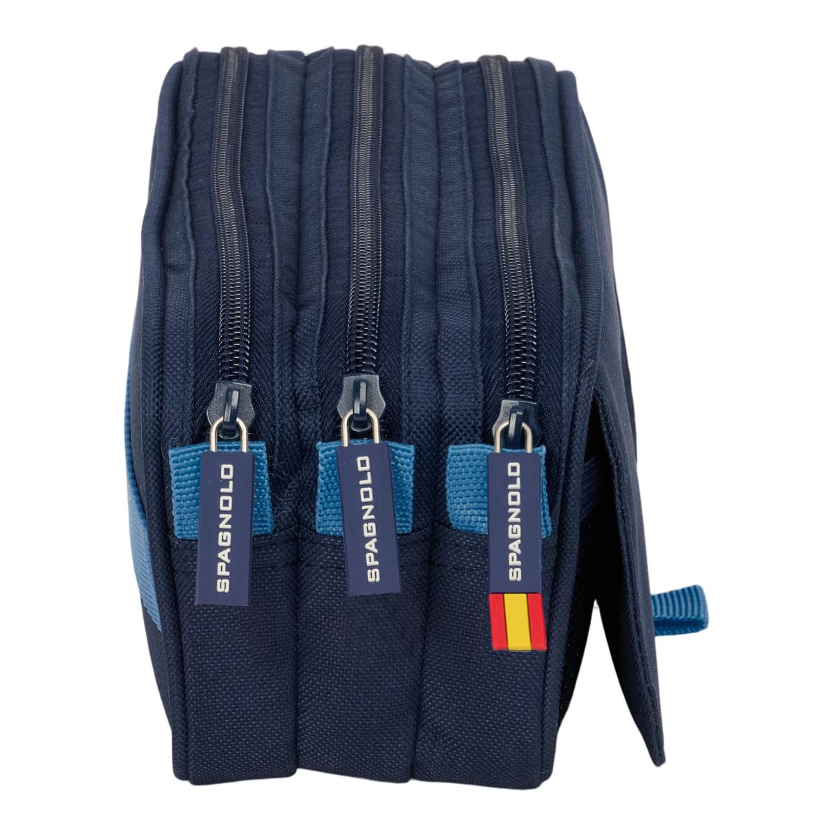Estojo Triplo Big Spagnolo - Azul Marinho Azul-marinho-3