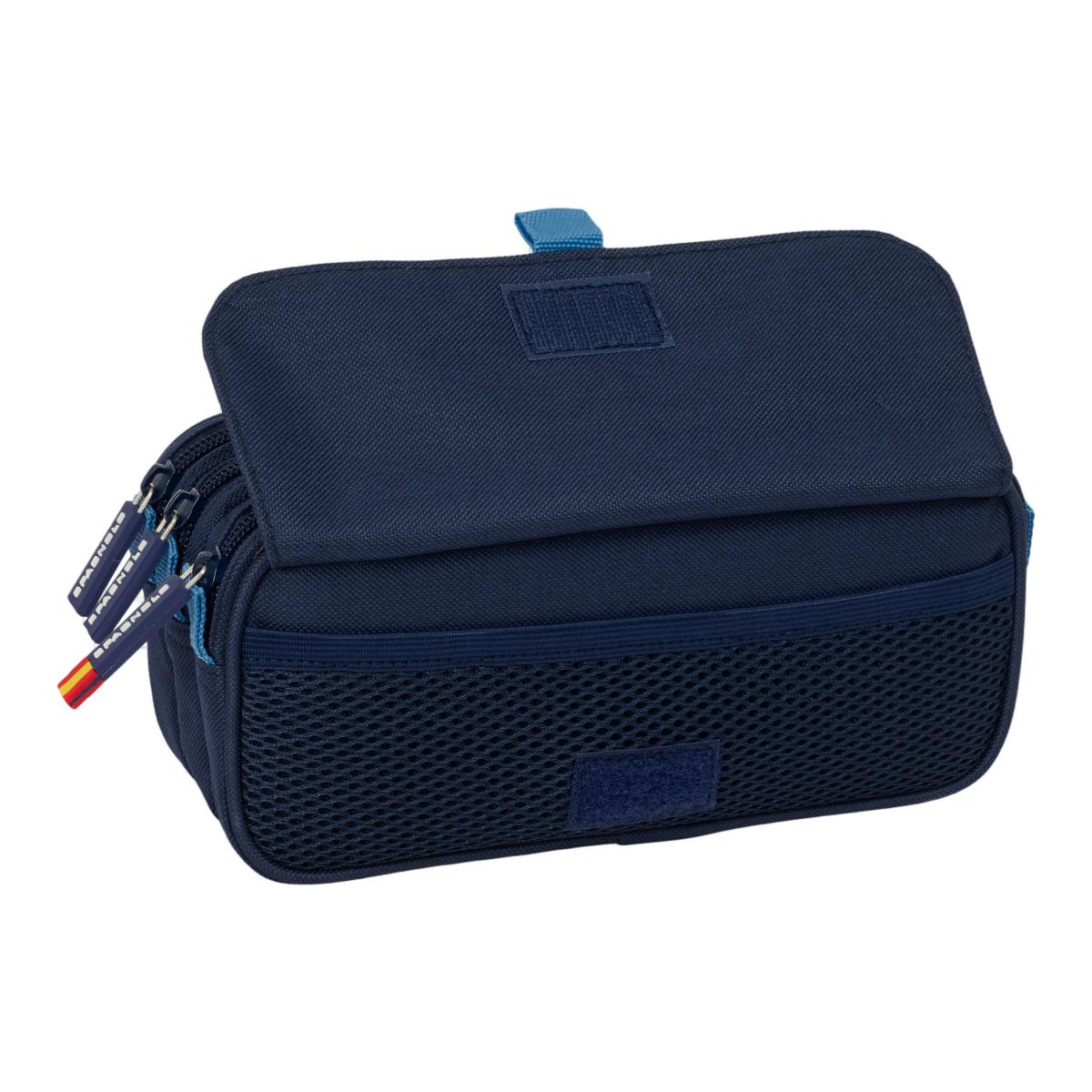 Estojo Triplo Big Spagnolo - Azul Marinho Azul-marinho-4