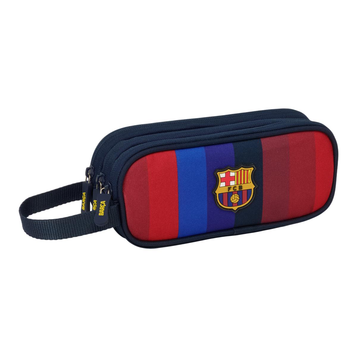 Imagem 0 de Estojo Triplo F.C. Barcelona - Azul e Granate