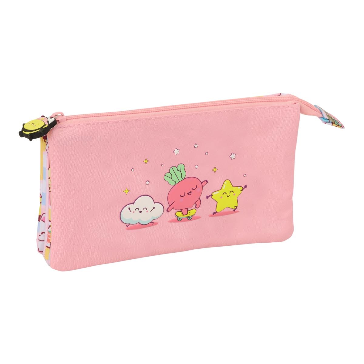 Imagem 0 de Estojo Triplo Mr. Wonderful - Rosa e Multicolor