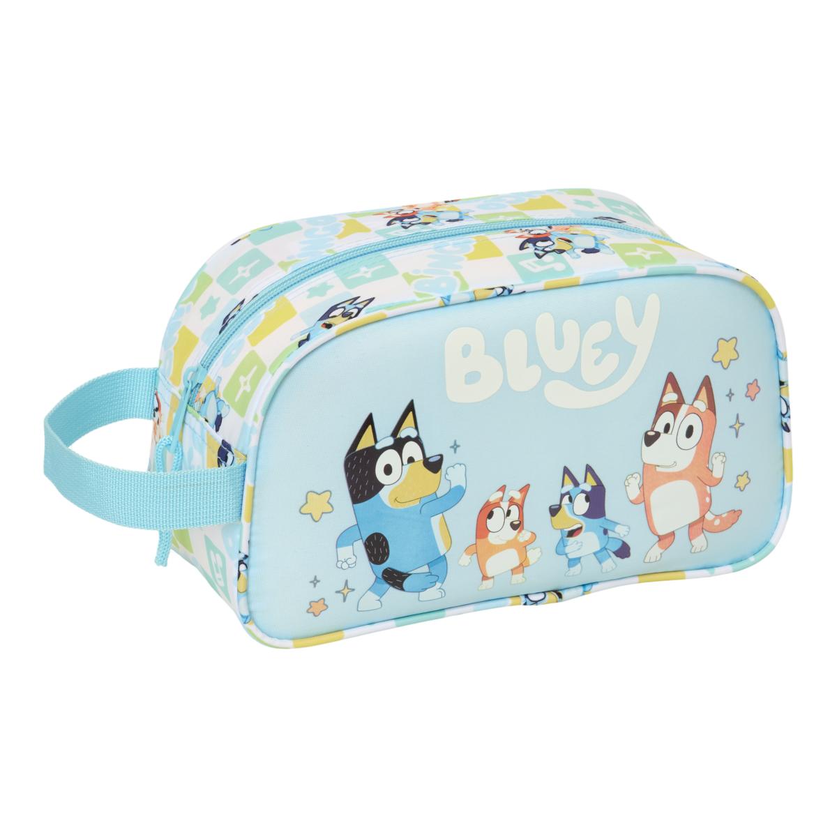 Imagem 0 de Necessaire 1 Alça Adaptável a Trolley Bluey Safta - Azul Claro e Branca