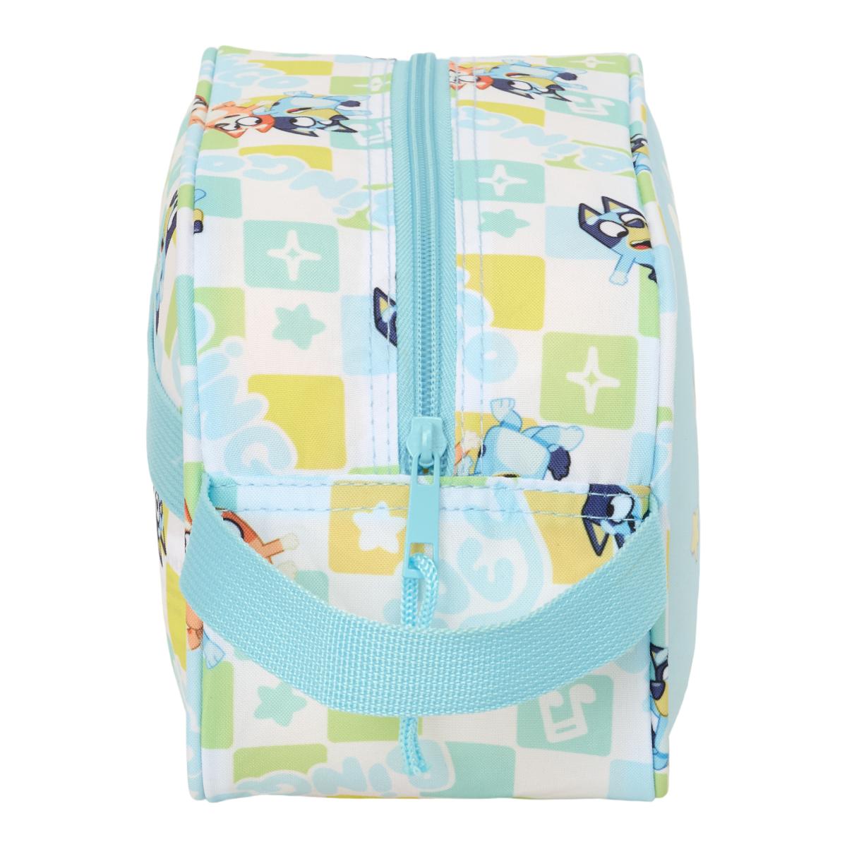 Necessaire 1 Alça Adaptável a Trolley Bluey Safta - Azul Claro e Branca Azul-claro / Branco-3