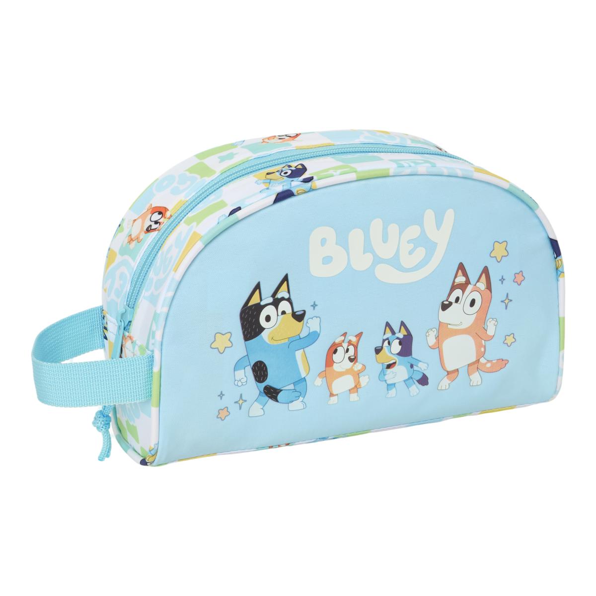 Imagem 0 de Necessaire Adaptável a Trolley Bluey Safta - Azul Claro e Branca