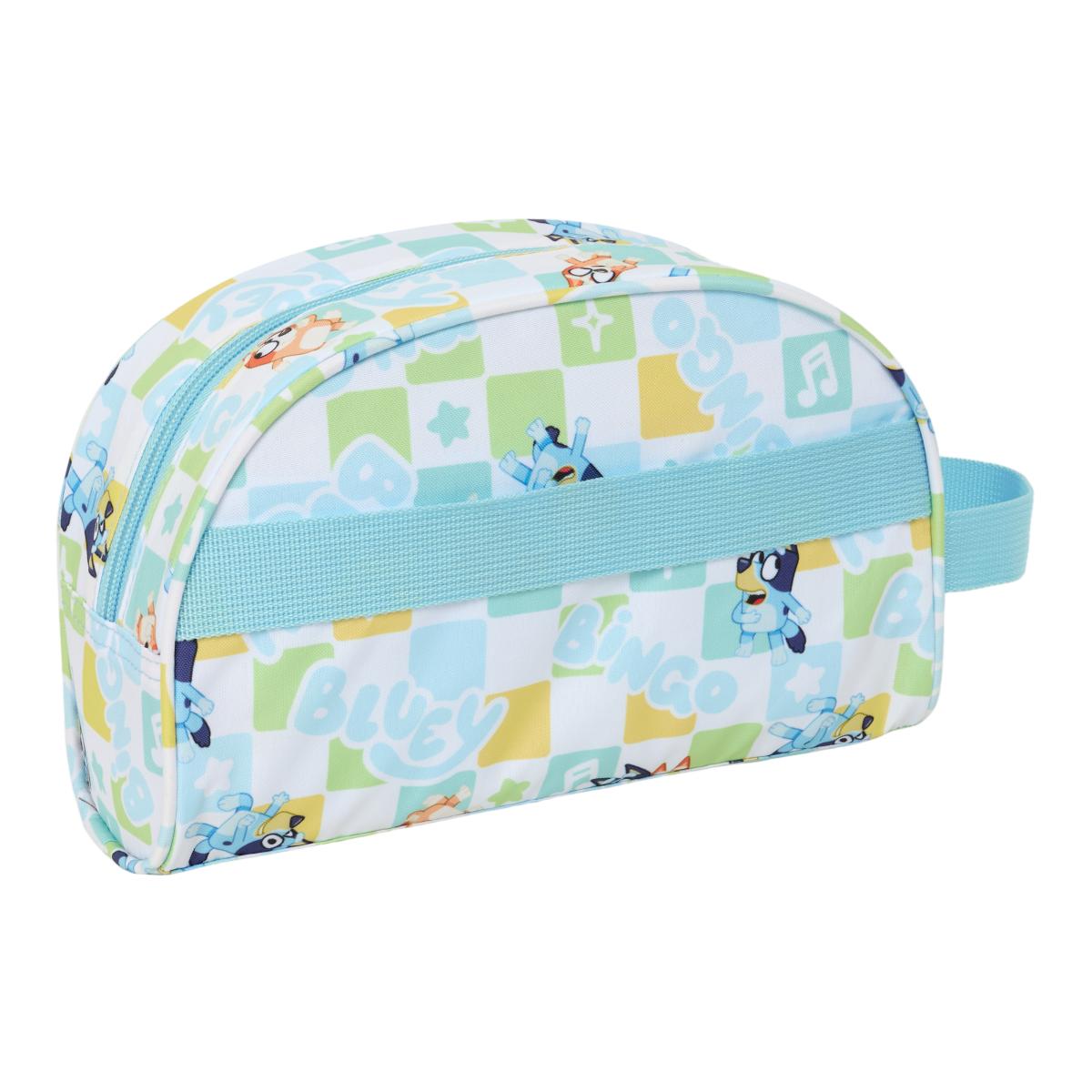 Necessaire Adaptável a Trolley Bluey Safta - Azul Claro e Branca Azul-claro / Branco-2