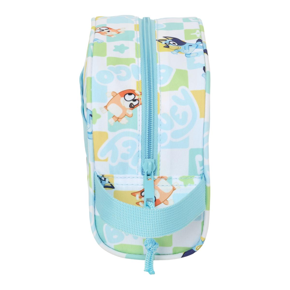 Necessaire Adaptável a Trolley Bluey Safta - Azul Claro e Branca Azul-claro / Branco-3