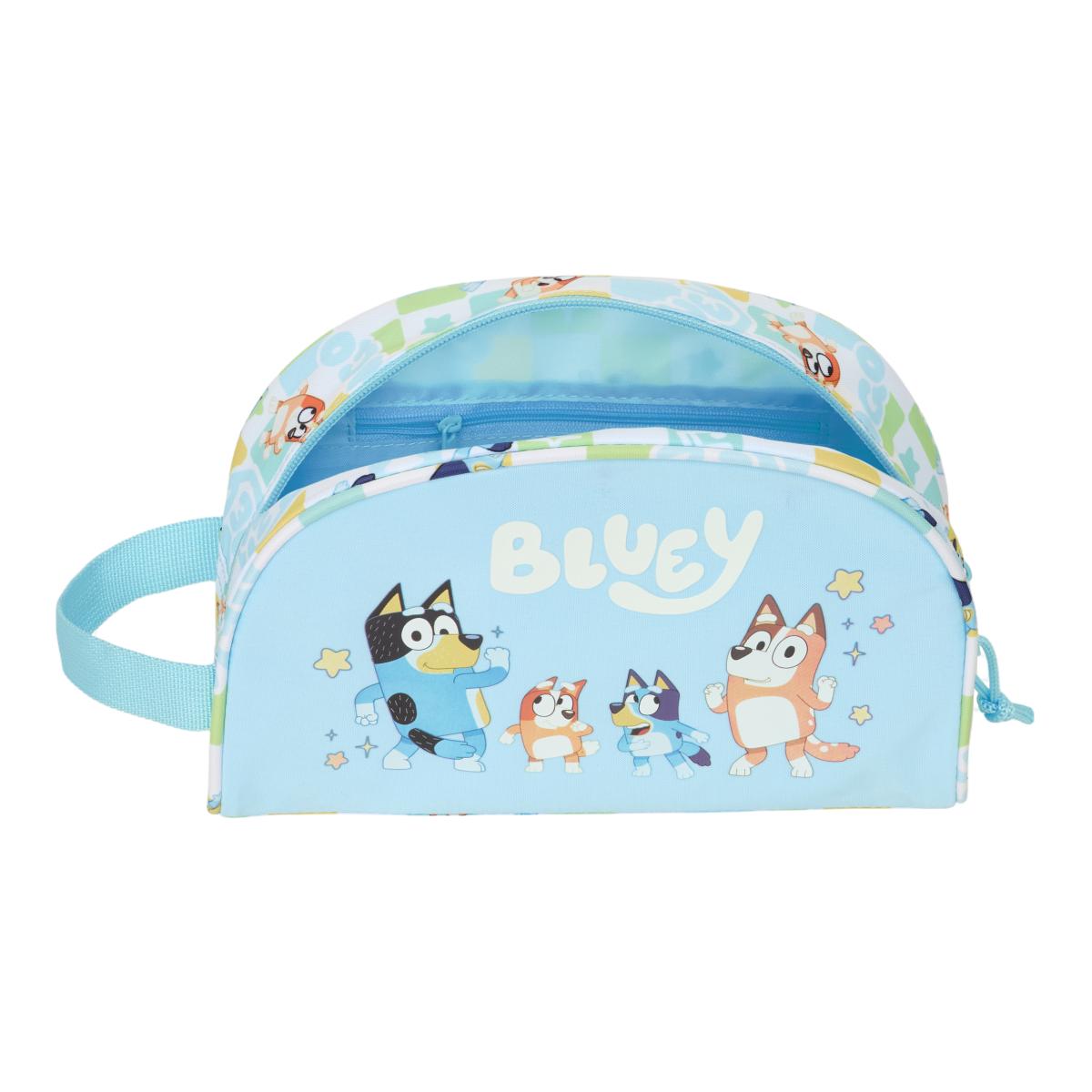 Necessaire Adaptável a Trolley Bluey Safta - Azul Claro e Branca Azul-claro / Branco-4