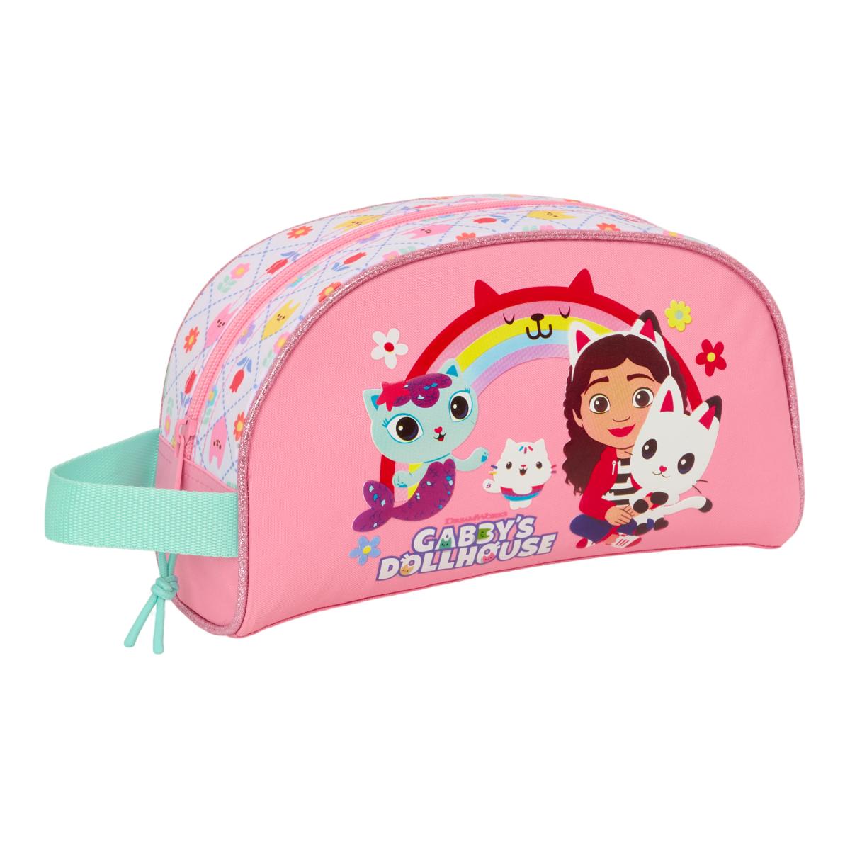 Imagem 0 de Necessaire Adaptável a Trolley Gabby's Dollhouse Safta - Rosa e Branco