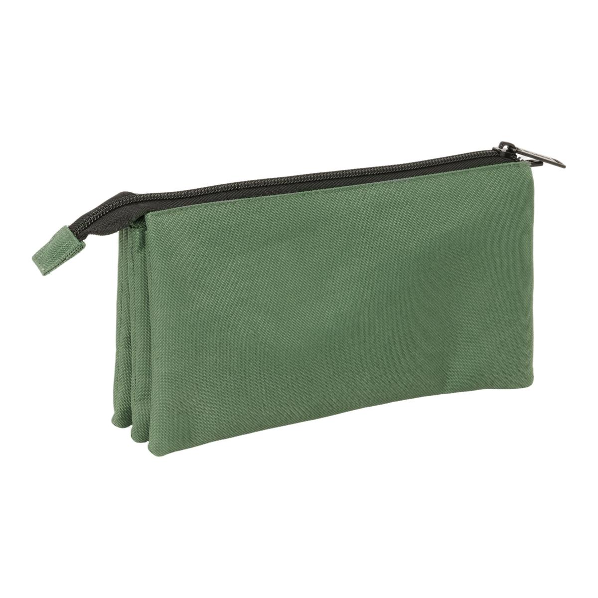 Estojo Triplo Safta - Verde Camo Verde-2