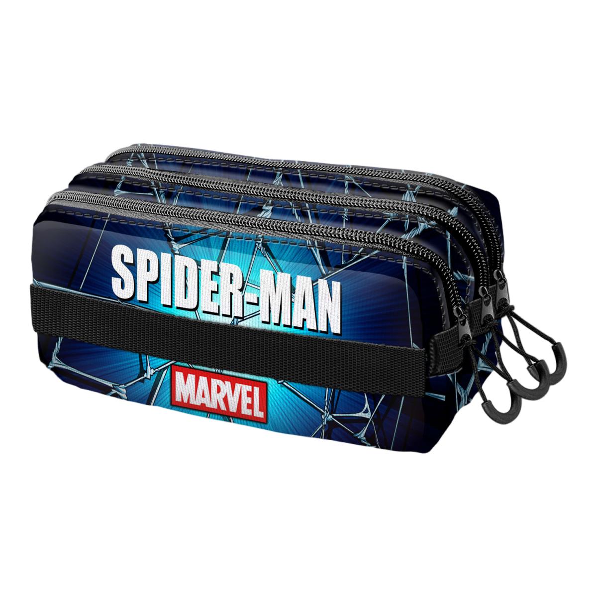 Estojo Trick fan 2.2 Spiderman Maximum Marvel Karactermania - Azul Azul-2