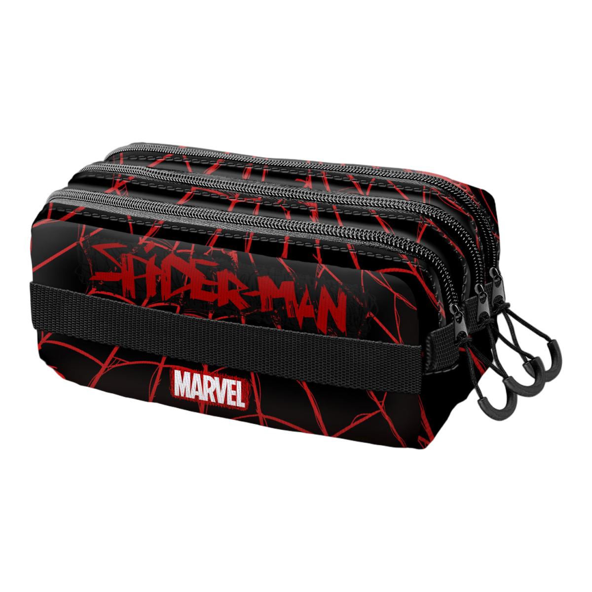 Estojo Trick Fan 2.2 Spiderman Vision Marvel Karactermania - Preto Preto-2
