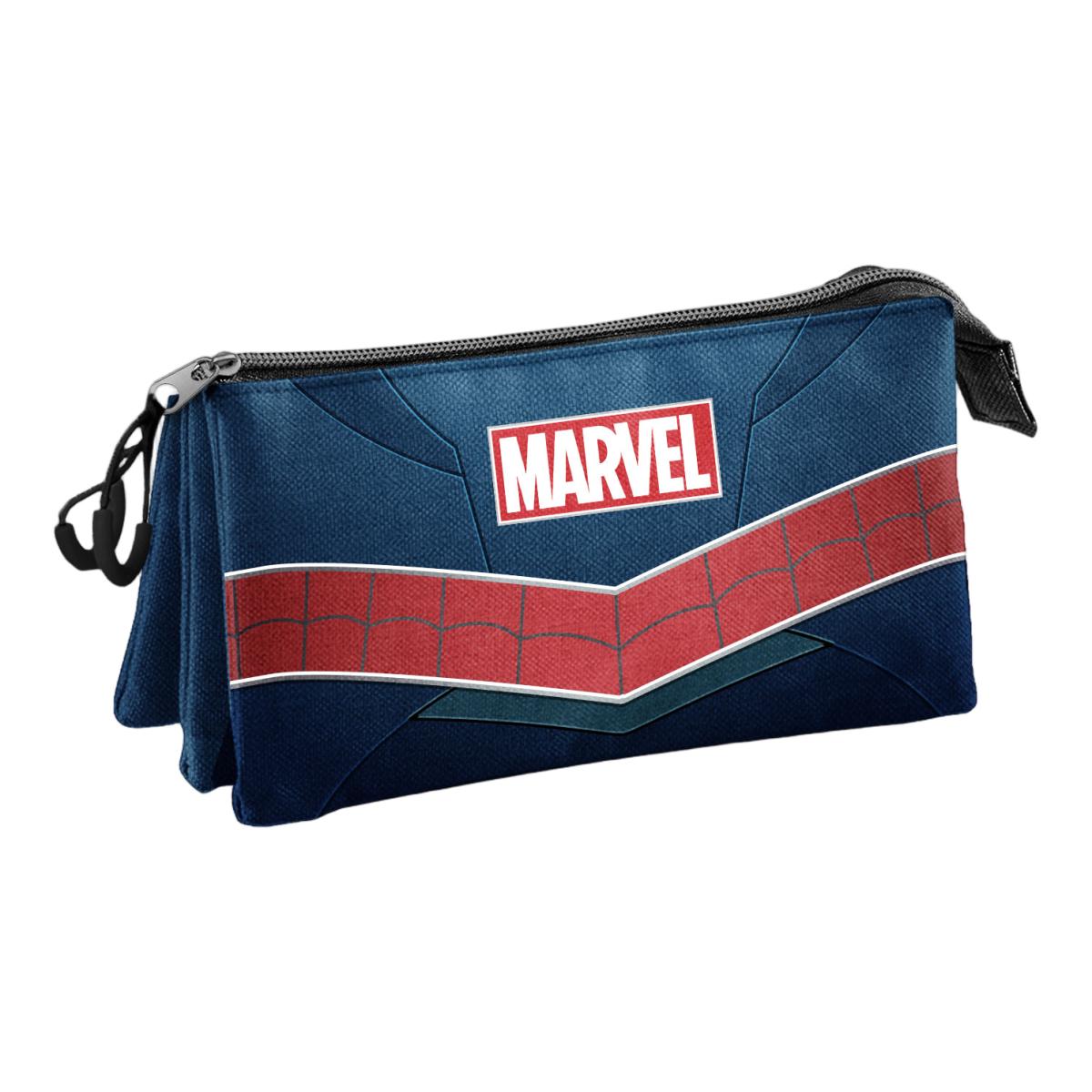 Estojo Triplo Spiderman Waist Marvel Karactermania - Vermelho Vermelho-2
