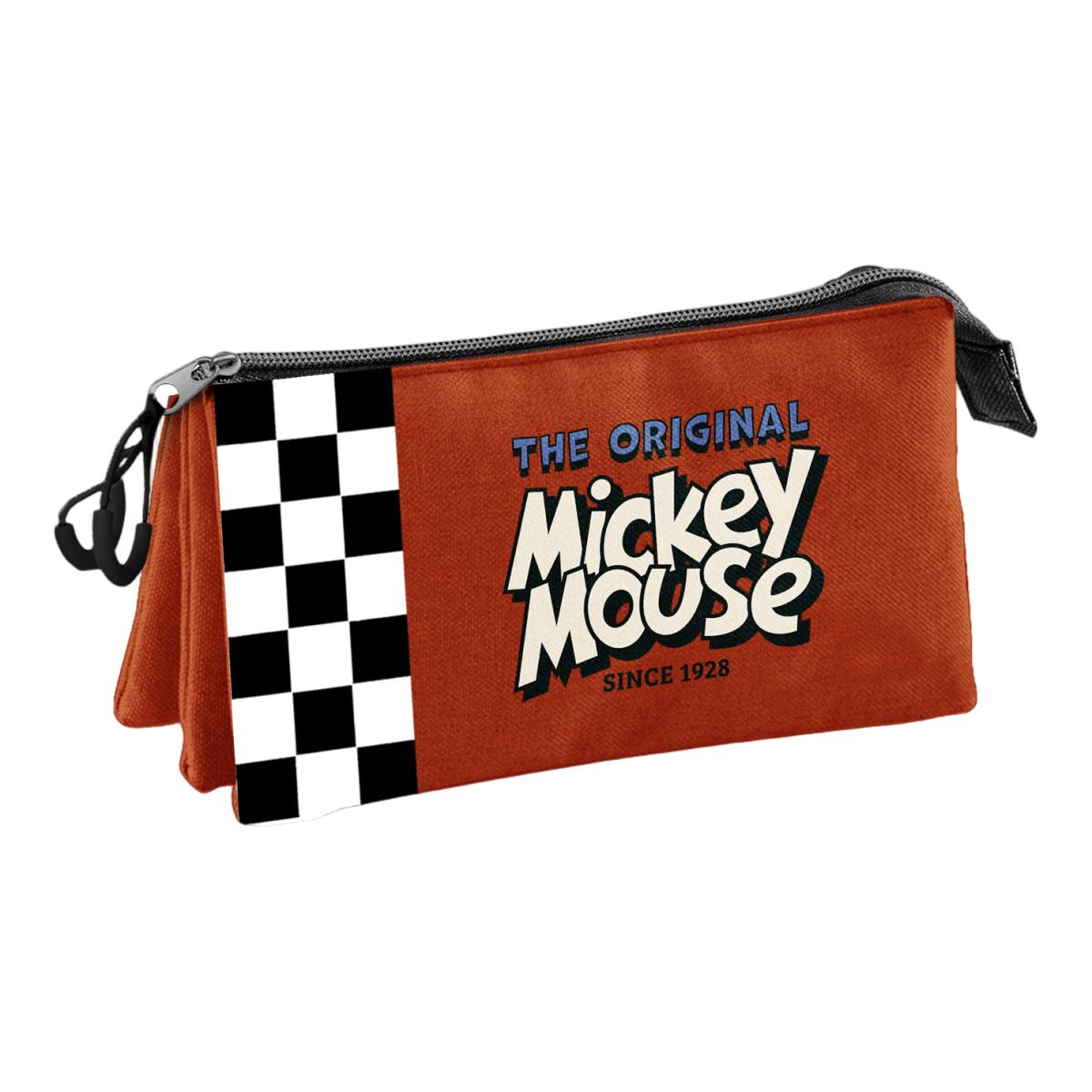 Estojo Triple Mickey Mouse Racing Disney Karactermania - Vermelho Vermelho-2