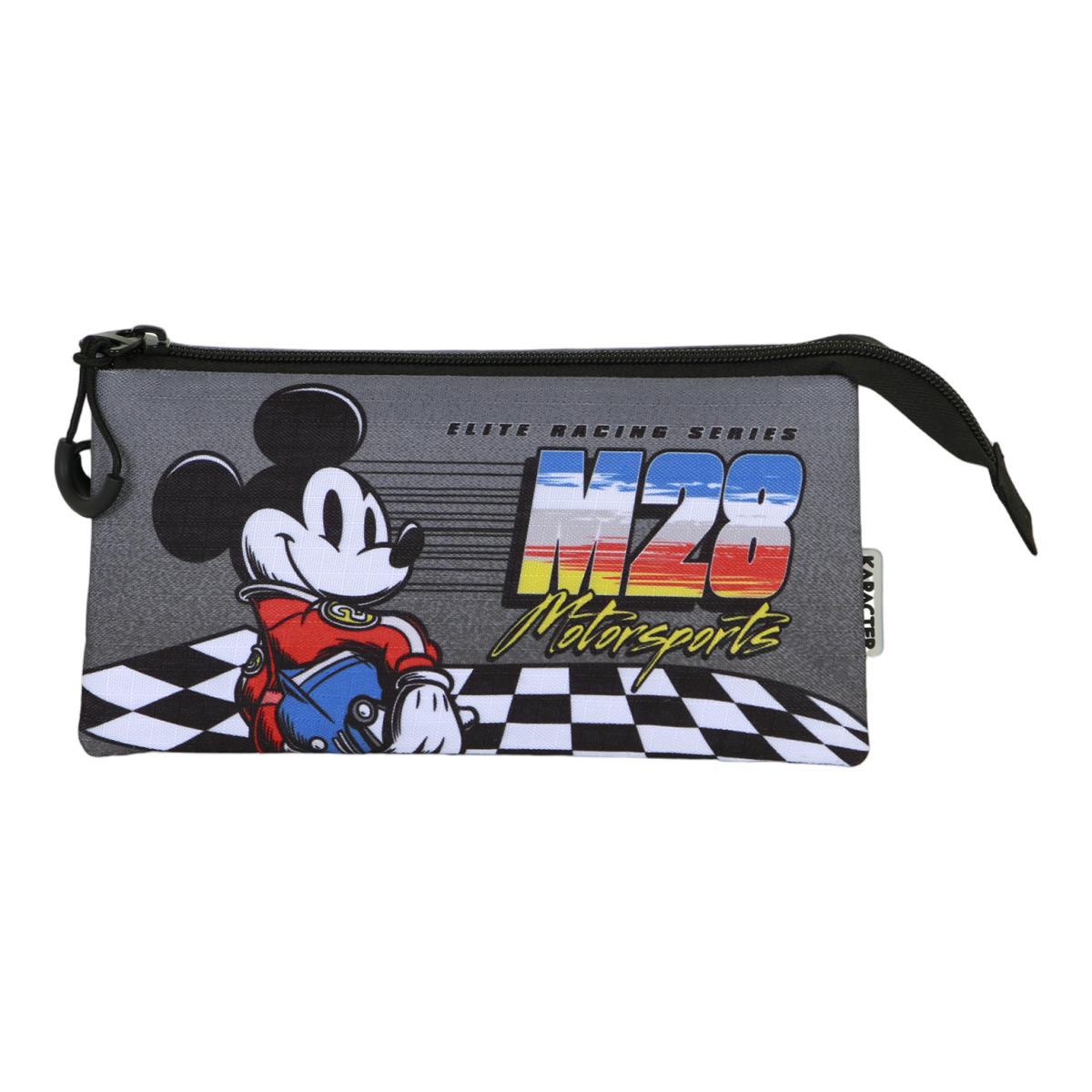 Estojo Triple Mickey Mouse Champion Disney Karactermania - Cinzento Cinzento-2