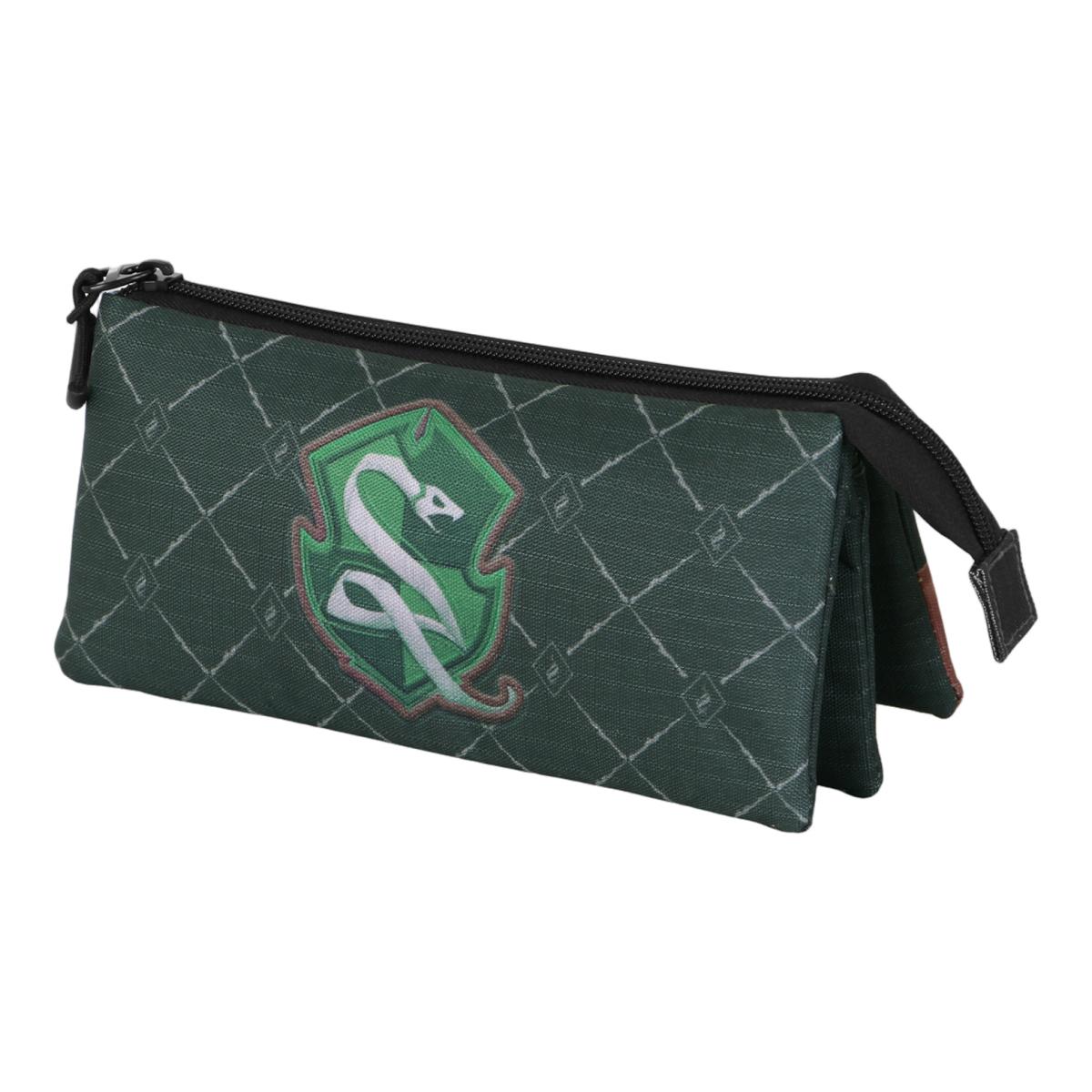Imagem 0 de Estojo Triple Harry Potter Legacy Slytherin Warner Karactermania - Verde