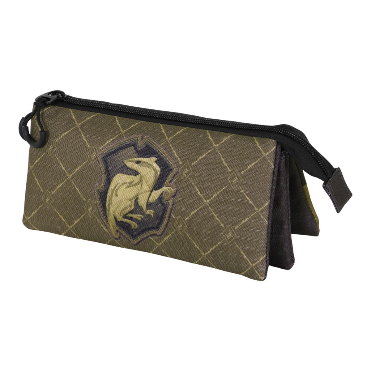 Imagem 0 de Estojo Triplo Harry Potter Legacy Hufflepuff Warner Karactermania - Castanho