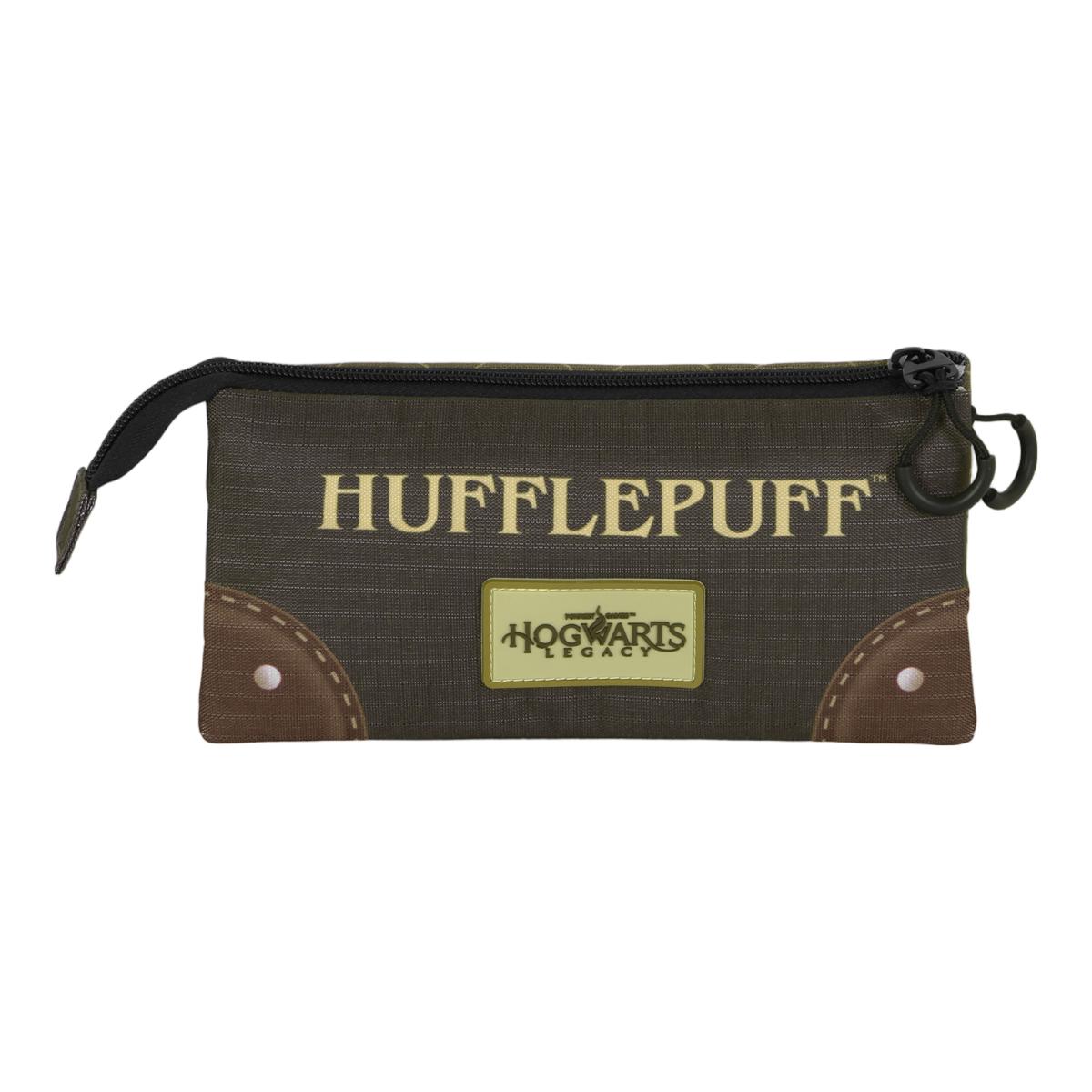 Estojo Triplo Harry Potter Legacy Hufflepuff Warner Karactermania - Castanho Castanho-3