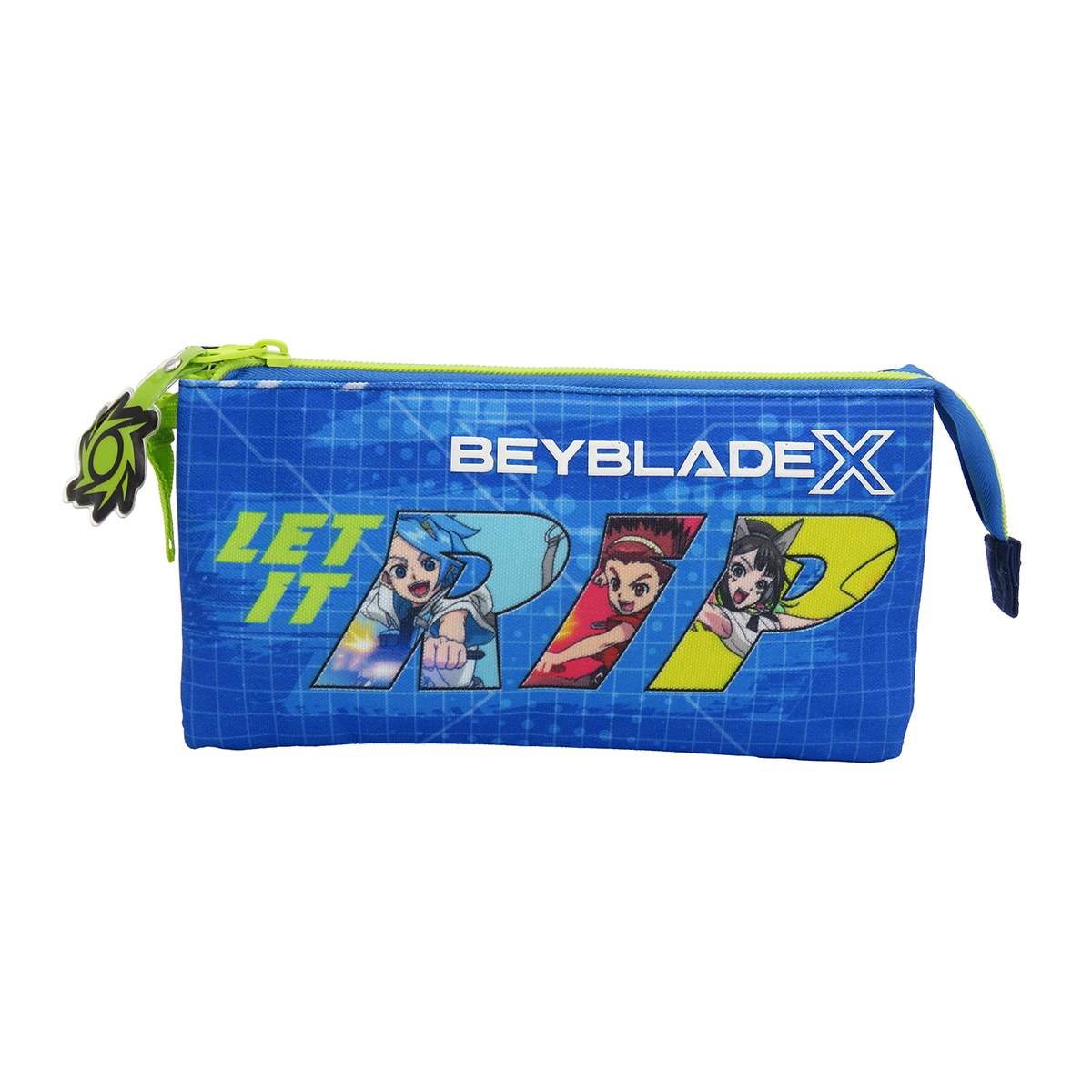 Imagem 0 de Estojo Triplo com 5 Compartimentos Beyblade CyP Brands - Azul Multicolor