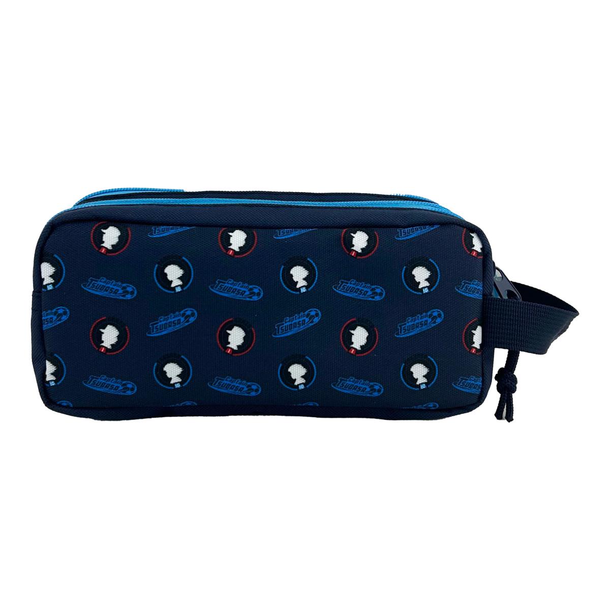 Estojo Triplo Capitão Tsubasa CyP Brands Azul Multicolor Azul / Multicolor-3